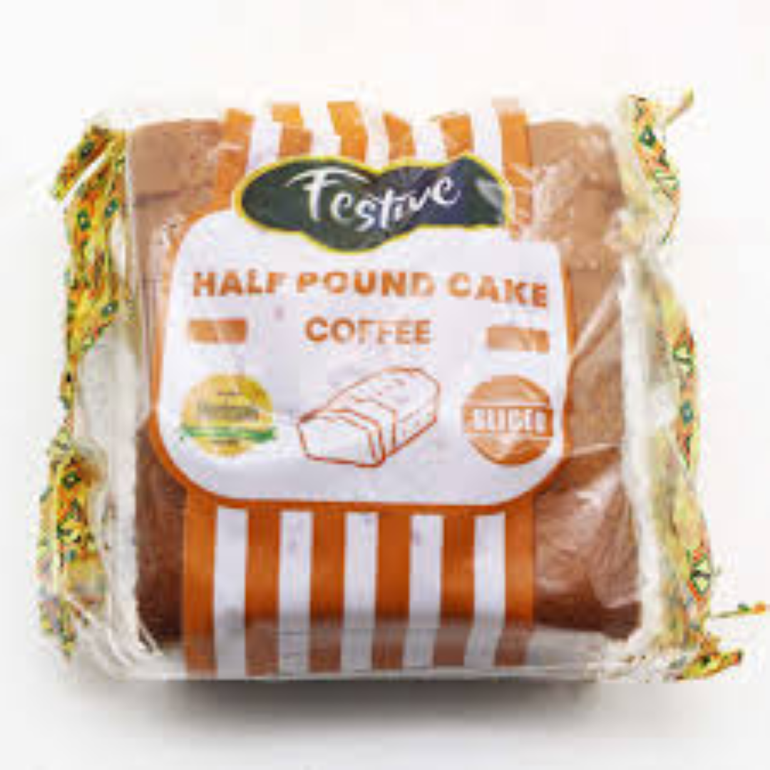 FESTIVE HALF POUNDCAKE SLICED COFFEE 200G